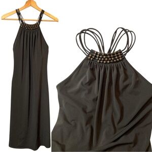 Michael Kors Brown Dress with wooden Beaded Detail M